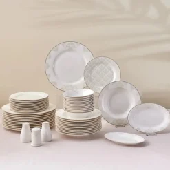 Karaca Elegance Bone Siena 53-Teiliges 12-Personen Geschirrsett Gold