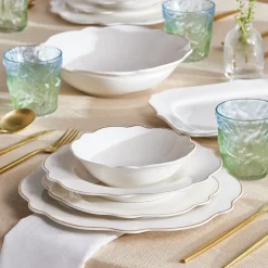 Karaca Elegance Vera 59-Teiliges 12-Personen-Geschirrset, Gold