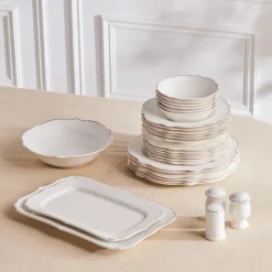 Karaca Elegance Vera 59-Teiliges 12-Personen-Geschirrset, Gold