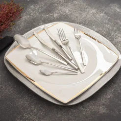 Karaca Elgn Nil 84-teiliges für 6 Personen Tafelbesteck