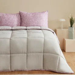 Karaca Elie Doppel Bettdecken Set, Grün, 200x200, 50x70 cm