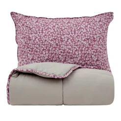 Karaca Elie Einzelbettdecke, Grün, 135x200, 50x70 cm