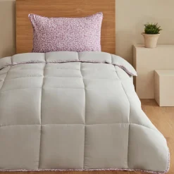 Karaca Elie Einzelbett-Steppdeckenset, Grün, 155x220, 50x70 cm