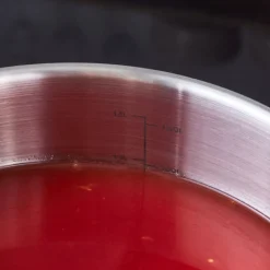 Karaca Elite Edelstahl-Induktions-Kochtopf mit Deckel, 18 cm, Silber