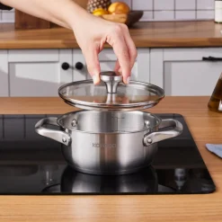 Karaca Elite Edelstahl-Kasserolle Flach 16 cm