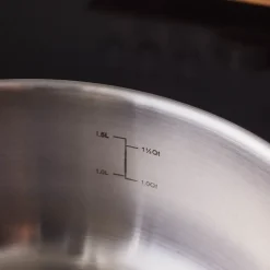 Karaca Elite Edelstahl-Kasserolle Flach 20 cm