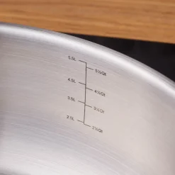 Karaca Elite Edelstahl-Kasserolle Flach 30 cm 6,0 L