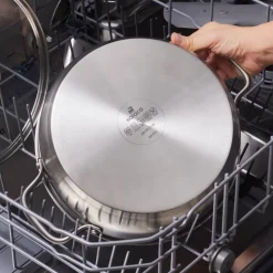 Karaca Elite Edelstahl-Kasserolle Flach 26 cm 3,4 L