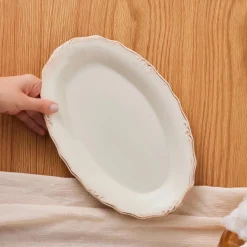 Karaca Elizabeth Ecru Servierplatte, 31 cm