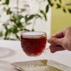 Karaca Emel 4 Personen Glas Tee Cup 180 Ml