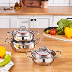 Karaca Emirgan 6-teiliges Stahlplattenset