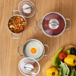 Karaca Emirgan 6-teiliges Stahlplattenset