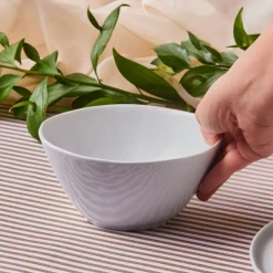 Karaca Epsilon Müsli-/Suppenschale aus Porzellan, 16 cm, Weiß