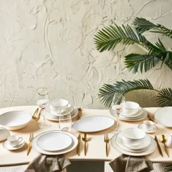 Karaca Epsilon New Generation Bone 12 Personen Geschirrset, Platin, 76 teilig