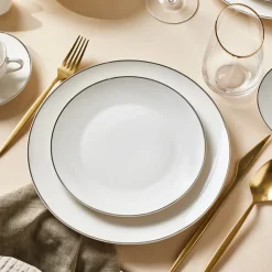 Karaca Epsilon New Generation Bone 12 Personen Geschirrset, Platin, 76 teilig