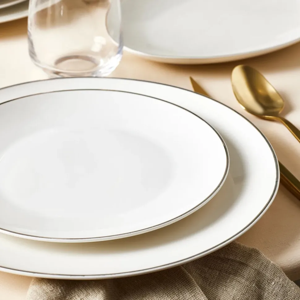 Karaca Epsilon New Generation Bone 12 Personen Geschirrset, Platin, 76 teilig