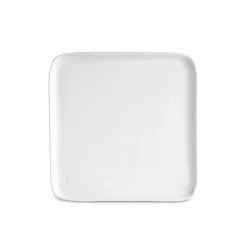 Karaca Epsilon Quadratischer Speiseteller aus Porzellan, 26 cm, Weiß