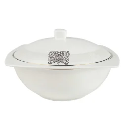 Karaca Fine Bone New Lotus 60 Pieces Dinnerware Set Square