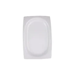 Karaca Fine Bone Ruffle 60-teiliges Quadratisches Tafelservice für 12 Personen