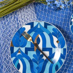 Karaca Fine Pearl Azur 26-teiliges Frühstücksset und Servierschalen