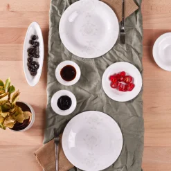 Karaca Fine Pearl Bella 14 Piece Breakfast and Serveware Set for 6 Person