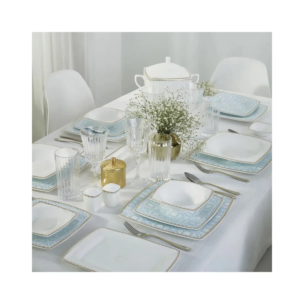 Karaca Fine Pearl Contour 62-teiliges Tafelservice für 12 Personen