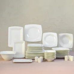 Karaca Fine Pearl Dara 58-Teiliges 12-Personen Geschirrset Gold