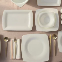 Karaca Fine Pearl Dara 58-Teiliges 12-Personen Geschirrset Gold