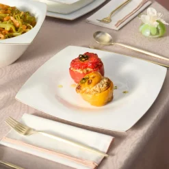 Karaca Fine Pearl Dara 58-Teiliges 12-Personen Geschirrset Gold