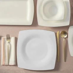 Karaca Fine Pearl Dara 58-Teiliges 12-Personen Geschirrset Platin