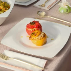 Karaca Fine Pearl Dara 58-Teiliges 12-Personen Geschirrset Platin