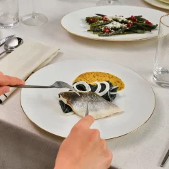 Karaca Fine Pearl Extra Chanak 55-teiliges Tafelservice für 12 Personen, Gold