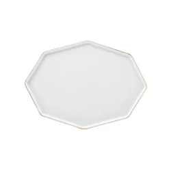 Karaca Fine Pearl Extra Eight Corner 62-Teiliges 12-Personen Geschirrset Gold