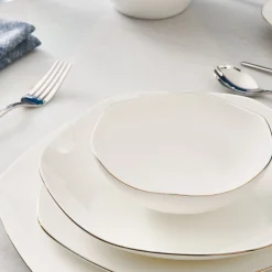 Karaca Fine Pearl Extra Hexagon, 61-teiliges 12-Personen-Geschirrset