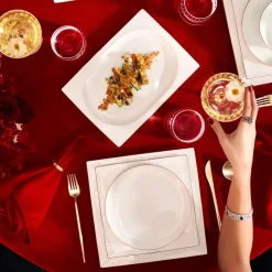 Karaca Fine Pearl Extra Nish 62-Teiliges 12-Personen Geschirrset Platin