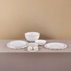 Karaca Fine Pearl Extra Shell 58 Stück 12 Sitzer Dinner Set Gold