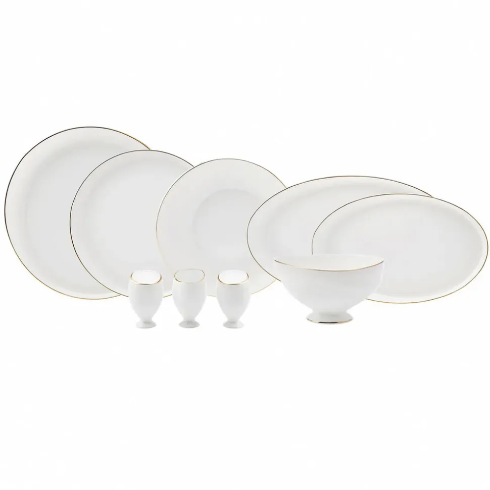 Karaca Fine Pearl Extra Wilderness 62-Teiliges 12-Personen Geschirrset Gold