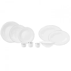 Karaca Fine Pearl Fame 58-teiliges Premium Tafelservice-Set für 12 Personen