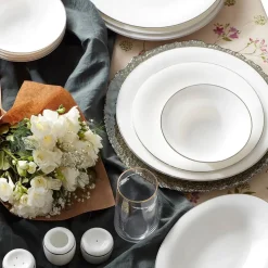 Karaca Fine Pearl Fame 58-teiliges Premium Tafelservice-Set für 12 Personen
