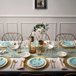 Karaca Fine Pearl Grace Mint 58 Teiliges Für 12 Personen Perlentafelserviceset