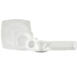 Karaca Fine Pearl Helen 26-Teiliges 6-Personen Frühstücksset Quadrat