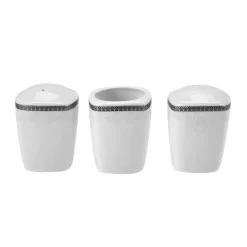 Karaca Fine Pearl Neklus 62-teiliges Tafelservice für 12 Personen Eckig