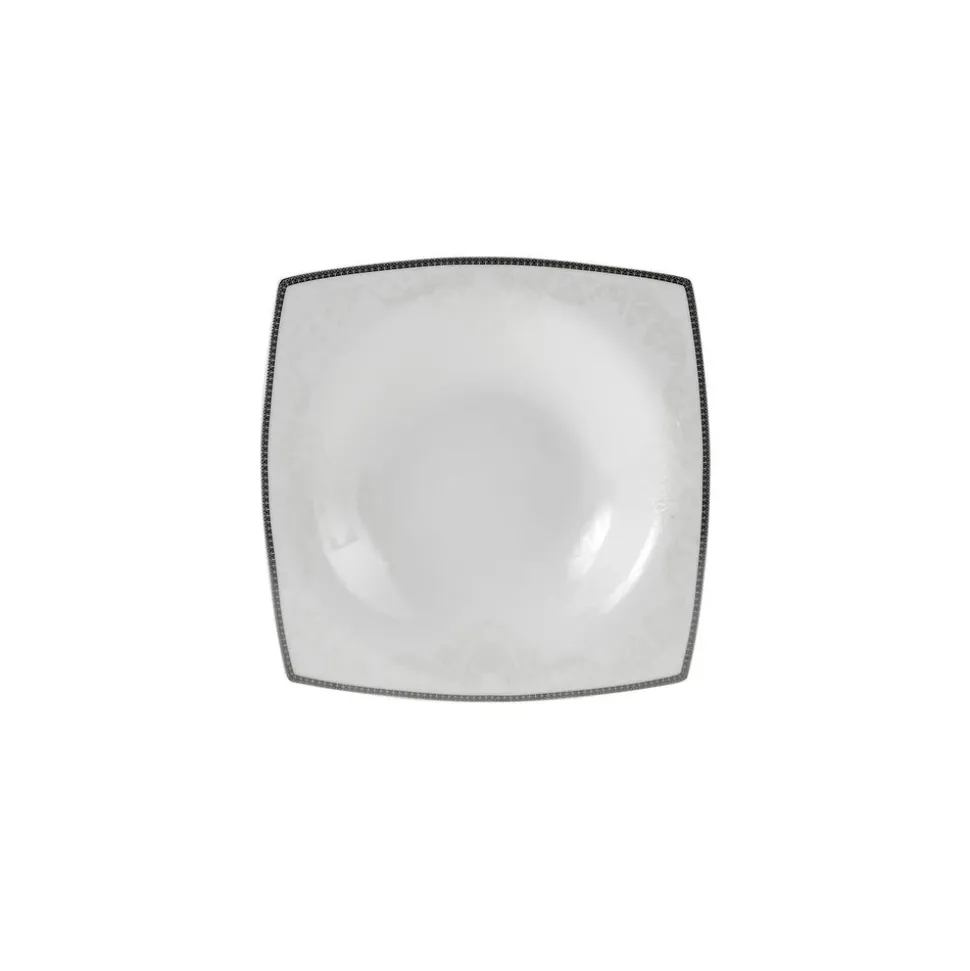 Karaca Fine Pearl Neklus 62-teiliges Tafelservice für 12 Personen Eckig
