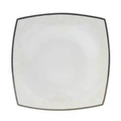 Karaca Fine Pearl Neklus 62-teiliges Tafelservice für 12 Personen Eckig