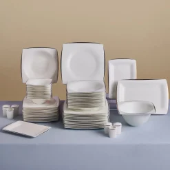 Karaca Fine Pearl New Agate 58-Teiliges 12-Personen Geschirrset Gold