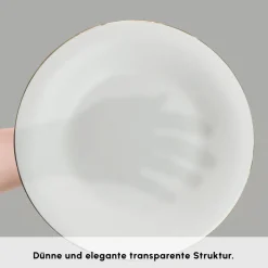 Karaca Fine Pearl New Fame Frühstücksset für 6 Personen, 26-teilig – Gold