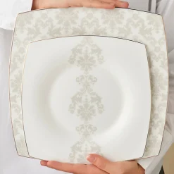 Karaca Fine Pearl Paris 58-teiliges Tafelservice für 12 Personen