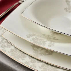 Karaca Fine Pearl Paris 58-teiliges Tafelservice für 12 Personen