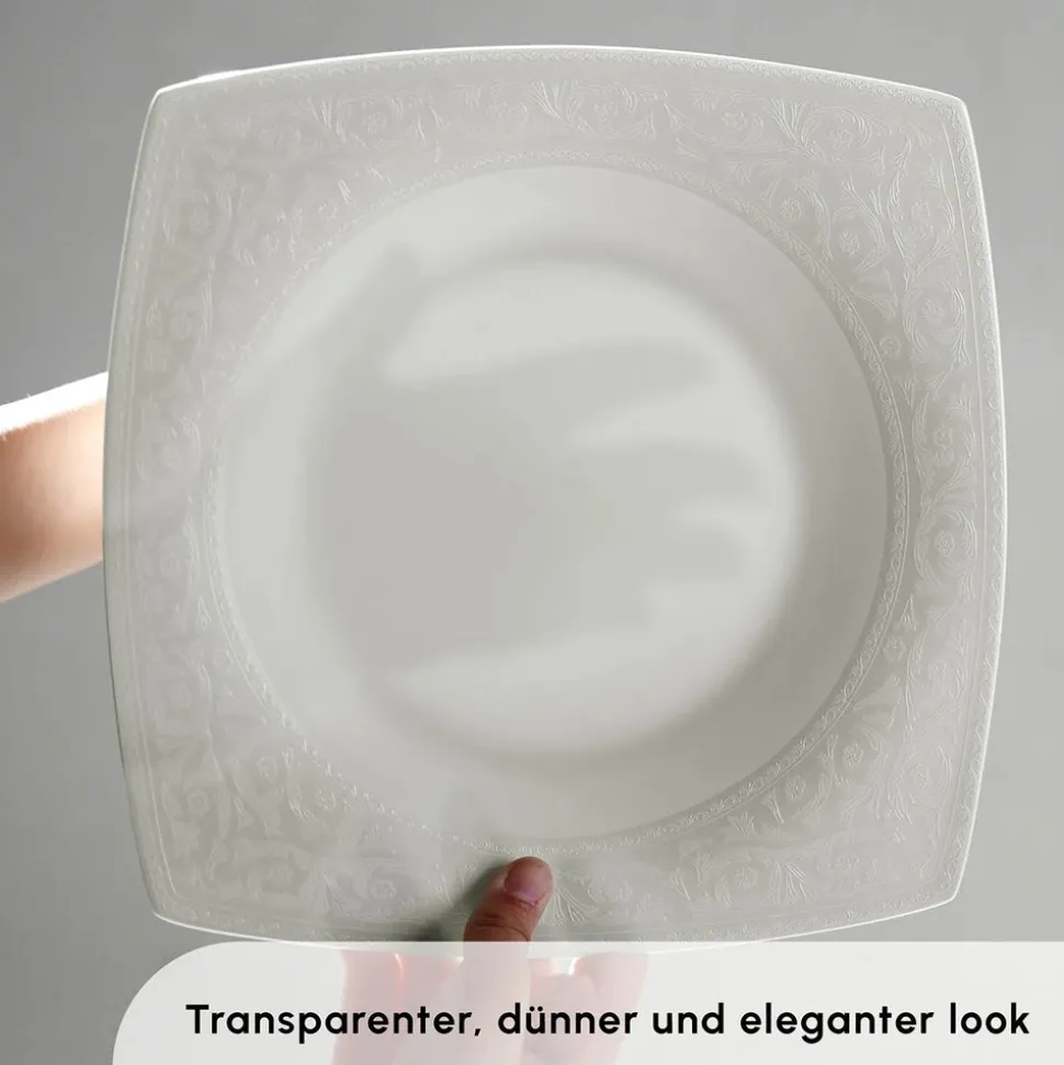 Karaca Fine Pearl Roma 58-Teiliges 12-Personen Geschirrset