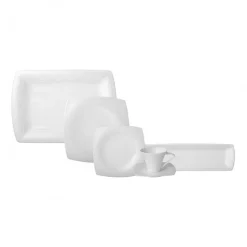 Karaca Fine Pearl Roma 26-Teiliges 6-Personen Frühstücksset Quadrat